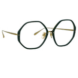 Alona Hexagon Optical Frame in Green