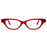 Alessandra Cat Eye Optical Frame in Red