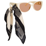 Sarandon Cat Eye Sunglasses in Cream