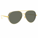 Linda Farrow Ace C1 Aviator Sunglasses