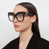 The Dunaway | Oversized Optical Frame in Black (C14)