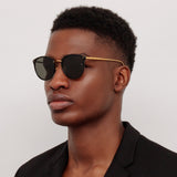 The Calthorpe | Men's Oval Sunglasses in Black Frame(C86)