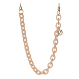 Peach Oval Link Acetate Chain