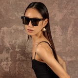Lomas D-Frame Sunglasses in Black