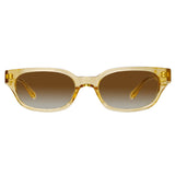 Magda Butrym Medium Cat Eye Sunglasses in Translucent Yellow