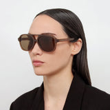 Magda Butrym Aviator Sunglasses in Brown