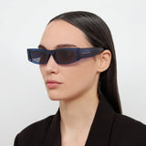 Magda Butrym Rectangular Sunglasses in Blue