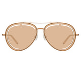 Matthew Williamson Foxglove Sunglasses in Nude