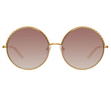 Matthew Williamson Geranium Sunglasses in Light Gold