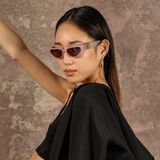Tomie Cat Eye Sunglasses in Lilac