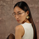 Sato Oval Optical Frame in Rose Gold