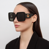 Shelly Oversize Sunglasses in Black