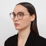 Calthorpe Oval Optical Frame in Caramel Horn