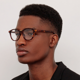 Powell Optical D-Frame in Tortoiseshell (Asian Fit)