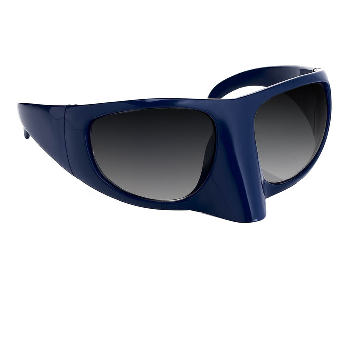 The Mask Sunglasses in Blue | LINDA FARROW – LINDA FARROW (INT'L)