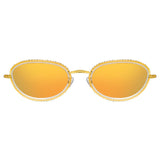 Area 1 Oval Sunglasses in Yellow Gold