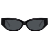 The Attico Vanessa Cat Eye Sunglasses in Black