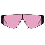 Carlijn Shield Sunglasses in Black