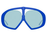 The Attico Ibiza Aviator Sunglasses in Blue