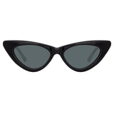 The Attico Dora D-Frame Sunglasses in Black
