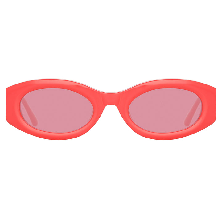Linda Farrow Oval Eye Sunglass - Pink