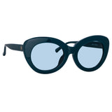 Agnes Cat Eye Sunglasses in Turquoise