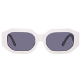 Blake Angular Sunglasses in White