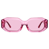 Blake Angular Sunglasses in Pink