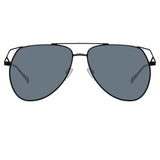 Telma Aviator Sunglasses in Black