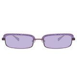 Dana Rectangular Sunglasses in Purple