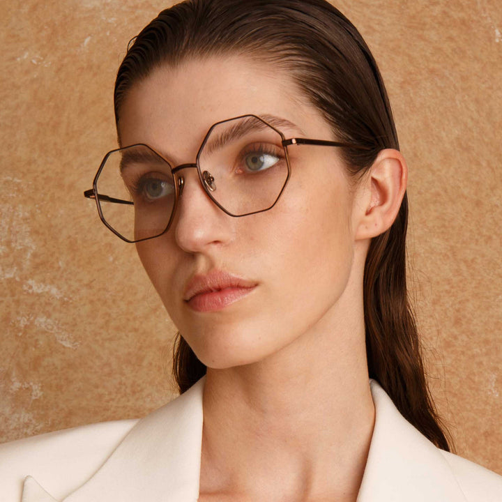 Hexagon shaped sale eyeglass frames