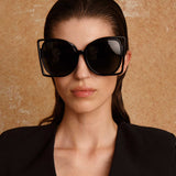 Astra Cat Eye Sunglasses in Black