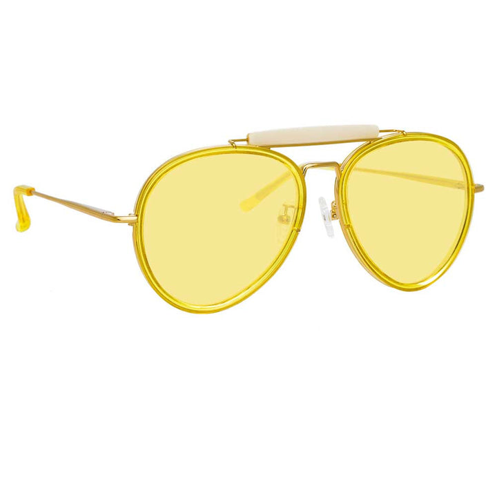 ASOS Aviator Sunglasses with Yellow Lens | ASOS | 2000s fashion trends,  Fashion, Yellow sunglasses