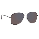 Dries Van Noten 199 Aviator Sunglasses in Black