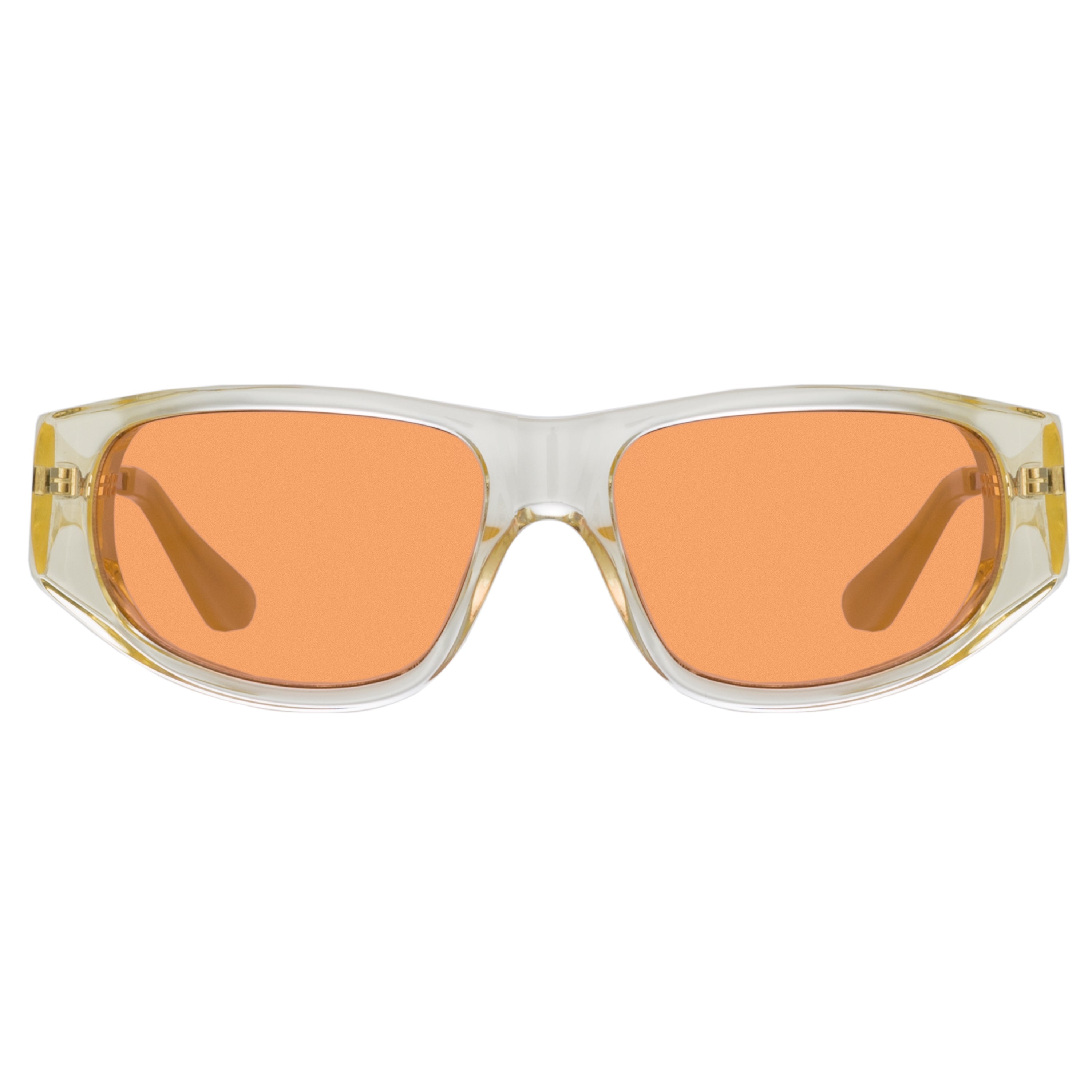 Dries Van Noten D-Frame Sunglasses in Beige by LINDA FARROW