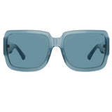 Dries Van Noten Oversized Sunglasses in Blue