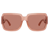 Dries Van Noten Oversized Sunglasses in Rust