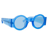 Dries Van Noten 98 Round Sunglasses in Blue