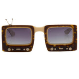 Jeremy Scott TV Sunglasses in Tortoiseshell