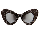 Jeremy Scott Cat Eye Sunglasses in Black