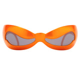 Jeremy Scott Wave Sunglasses in Orange