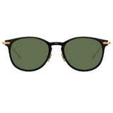 Linda Farrow Linear Fuller C8 D-Frame Sunglasses