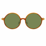 Linda Farrow Linear Savoye A C12 Round Sunglasses