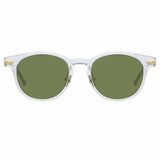 Bay D-Frame Sunglasses in Clear frame (Asian Fit)