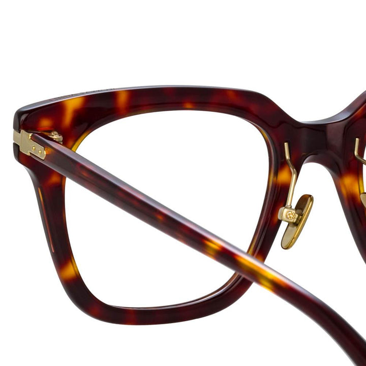 Empire D-Frame Glasses in Tortoiseshell frame by LINDA FARROW Linear – LINDA  FARROW (INT'L)