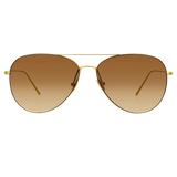 Lloyds Aviator Sunglasses in Light Gold