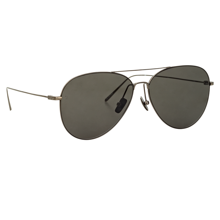 CHANEL Aviator sunglasses in n124s8 - silver/ gray polarized