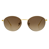 Mayne Oval Sunglasses in Light Gold
