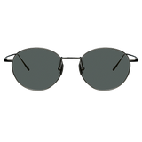 Mayne Oval Sunglasses in Nickel