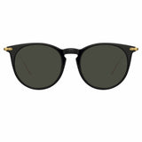 Ellis A Oval Sunglasses in Black